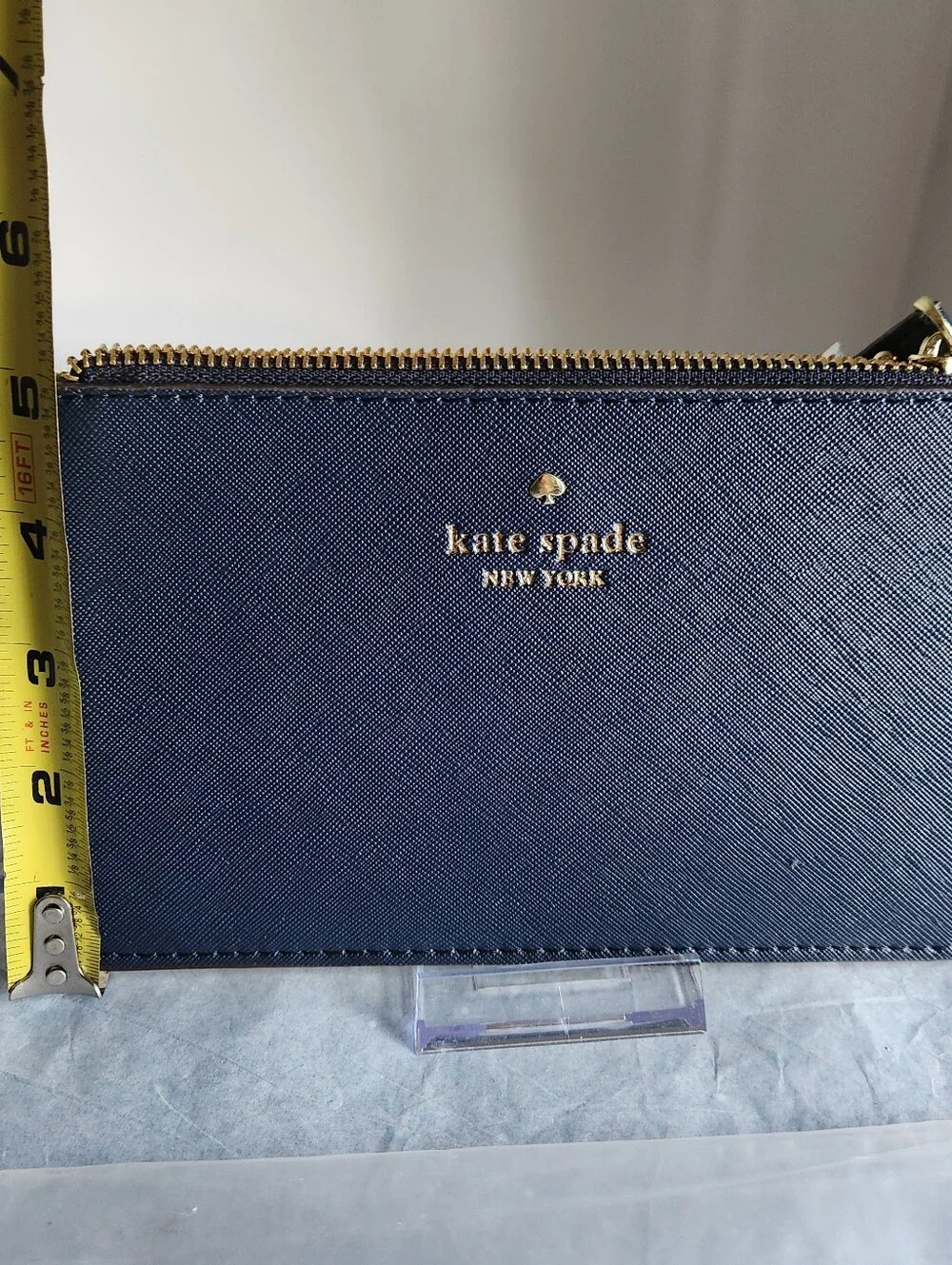 Kate Spade Saffiano Navy Wristlet NWT - Picture 5 of 7